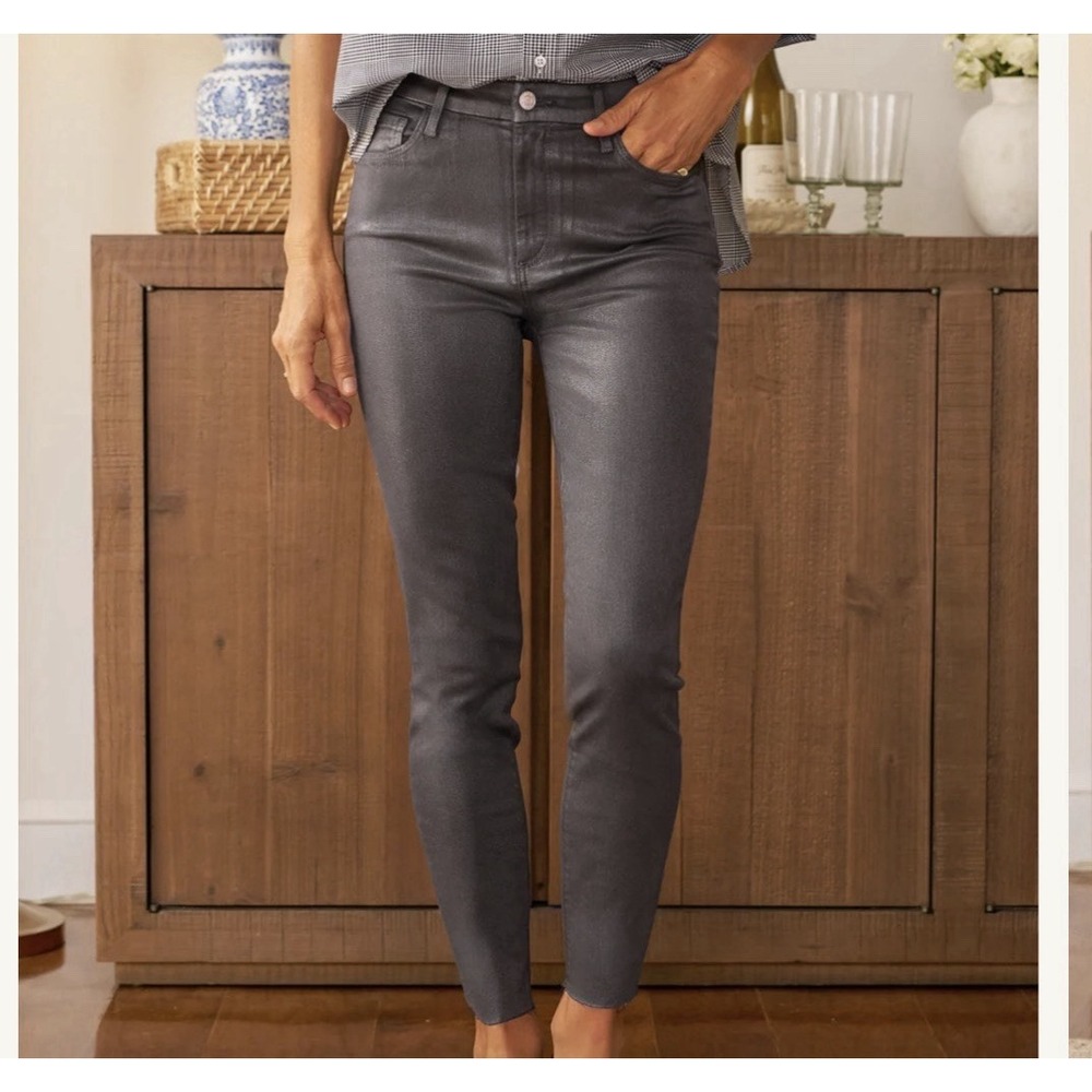 Frank & Eileen Womens Sligo Distressed Raw Hem Skinny Jeans Size 32 USA Stretch